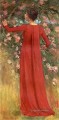 El vestido rojo, también conocido como su modelo favorito, Theodore Robinson